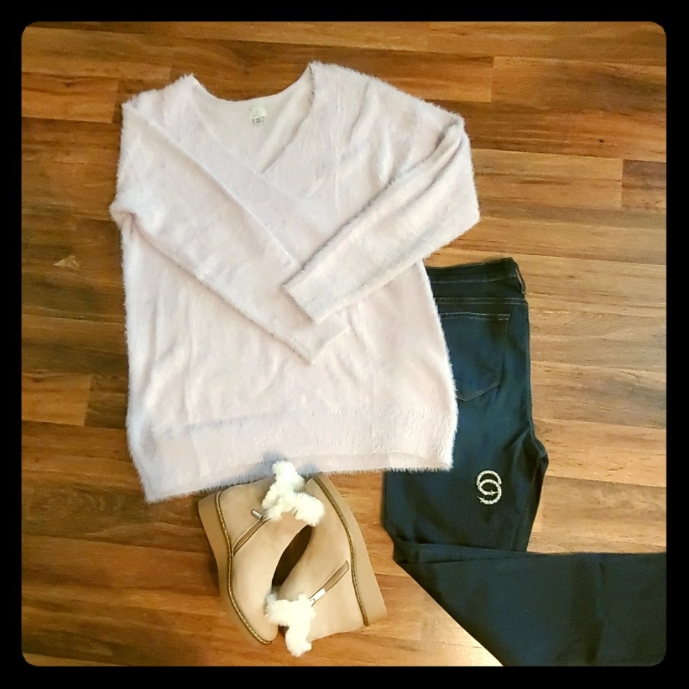 Lavender Soft Fuzzy Sweater